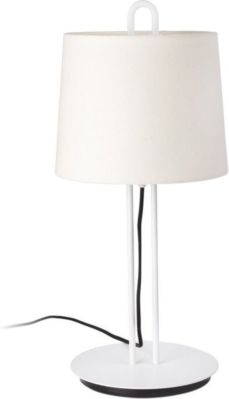 Faro montreal - Tischlampe Round Tapered White, E27