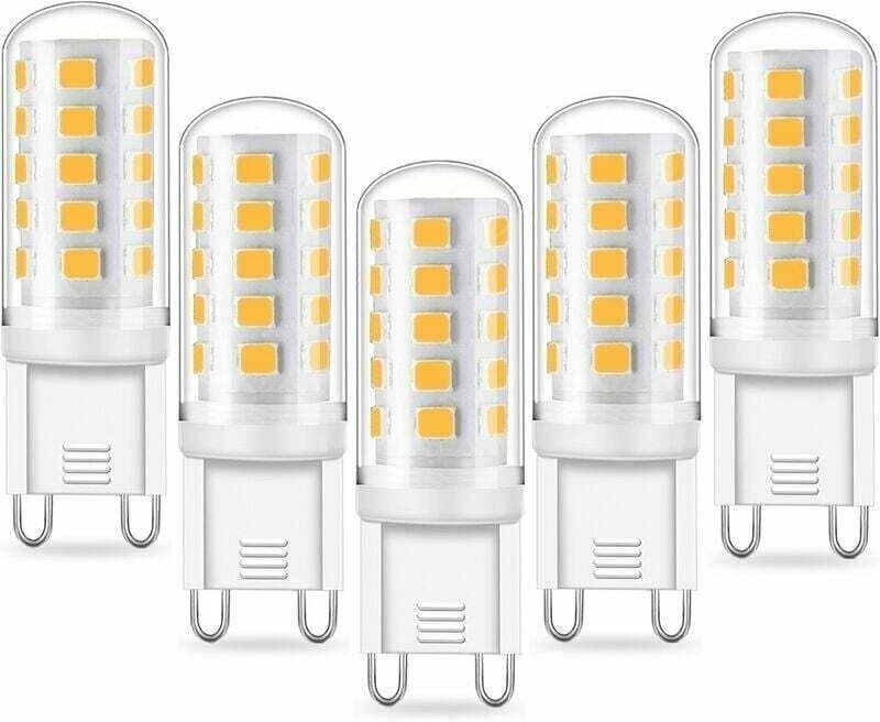 Thumbnail - Shining House - G9 5W LED-Lampe, 40W-Äquivalent, Kaltweiß 6000K, 220-240V, 360° Abstrahlwinkel, nicht dimmbar, 5er-Pack