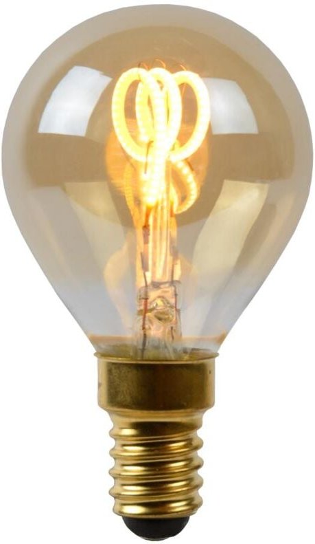Lucide - P45 - Glühfadenlampe - ø 4,5 cm - led Dim. - E14 - 1x3W 2200K - Amber