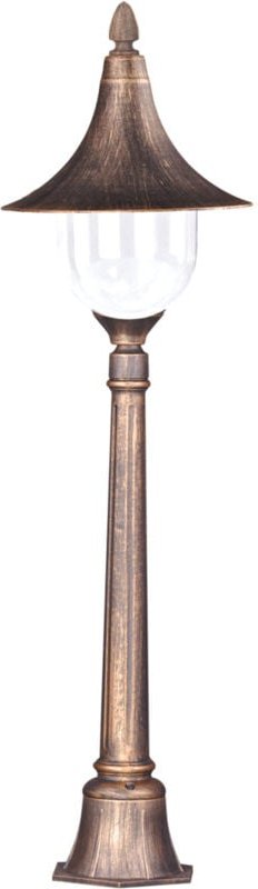 Schwarz-goldene Gartenlampe für den Außenbereich Kaja BOSTON K-8129 BLACK/GOLD