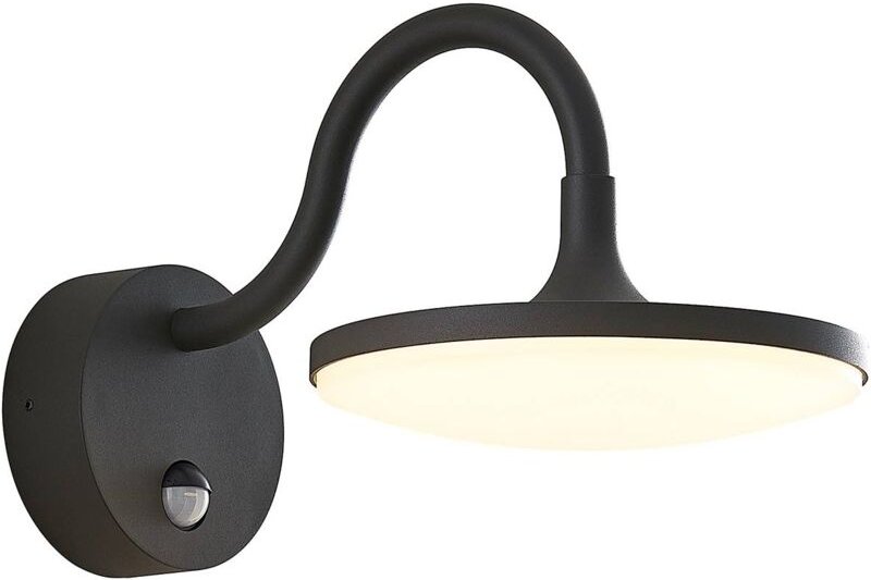 Arcchio - Wandleuchte außen 'Fineria' aus Aluminium mit Bewegungsmelder von