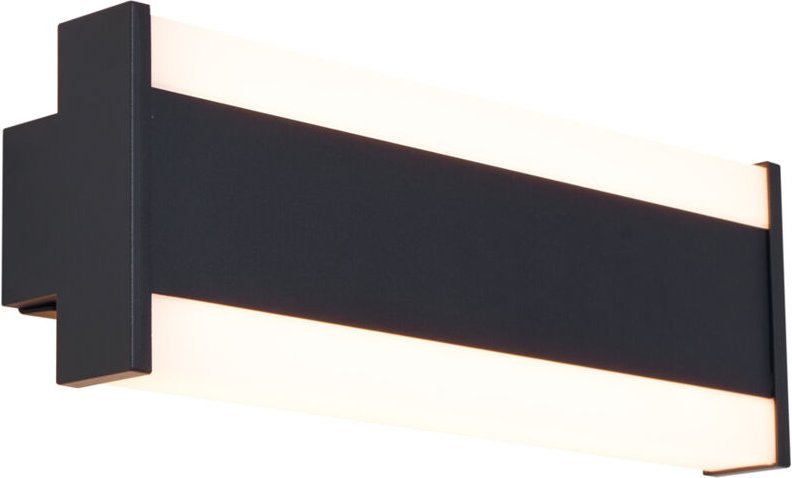 Moderne Wandleuchte schwarz 30cm inkl. led cct IP54 - Vanya