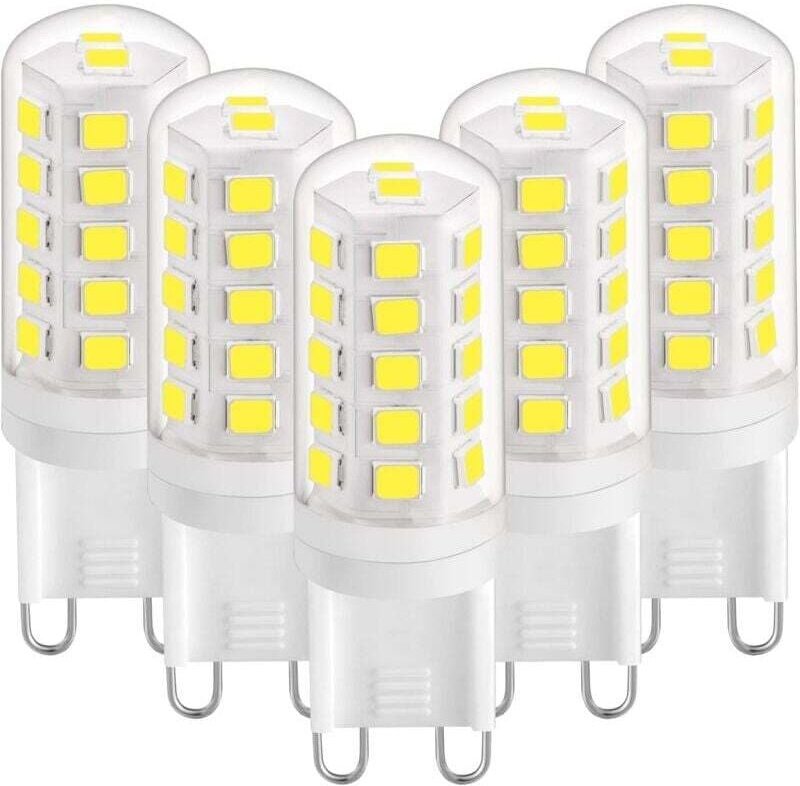 Vtizikl Ampoule LED 3W G9, blanc froid 6000K, 420 lm, équivalent à des ampoules halogènes de 28W et 40W, ampoules LED G9...