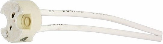 Keramikfassung im Blister für Halogenbirne 12 V Mit Silikonkabel 15 cm Elektro DH. 12.070/BT 8430552086955