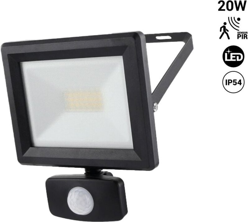 LED-Außenstrahler mit PIR-Bewegungsmelder – IP54 – 120° – 4000K