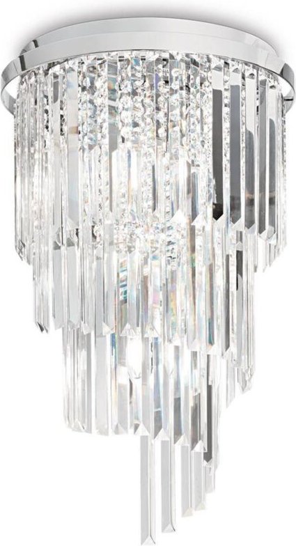 Carlton - 8 Licht Deckenleuchte Kronleuchter Chrom, E14 - Ideal Lux