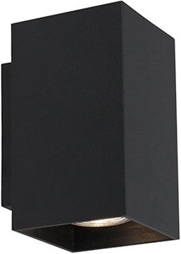 Moderne Wandleuchte quadratisch schwarz - Sandy