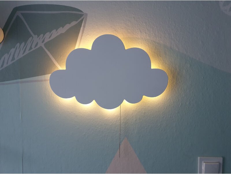 Wolkenförmige Nachtlampe, Wandleuchte, 12 V