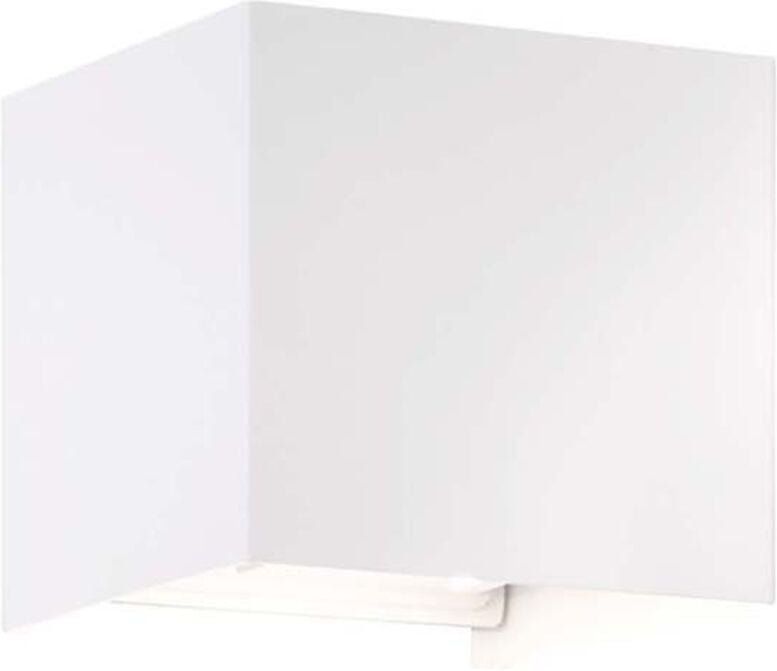 Fischer&honsel - led Updown Wandleuchte wall Weiß für Innen & Außen, Quadrat 10cm
