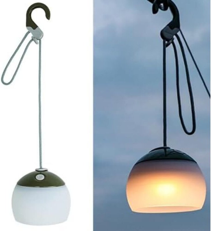 LED Campinglampe aufladbar, 2 Farben, IPX5 Wasserdichte Campinglampe Akku USB Wiederaufladbare LED Camping Laterne für W...