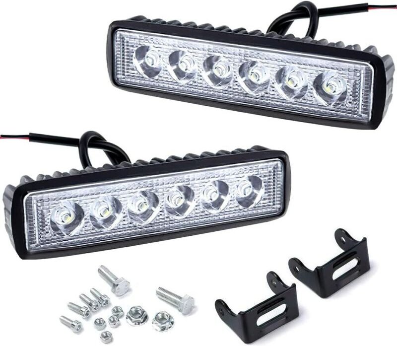 2 Piece Phare de Travail LED,12v 24v Projecteur Spot Phare de Travail Longue Portee LED Phare pour Moto Voiture Camion T...