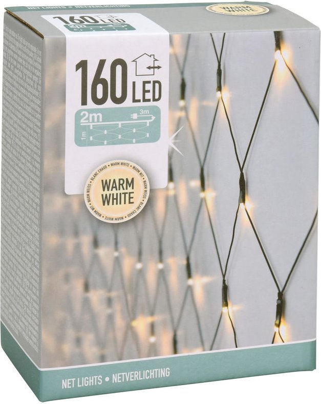 Thumbnail - Spetebo - led Lichternetz mit 160 LEDs - warmweiß - für Innen und Außen - 200 x 100 cm