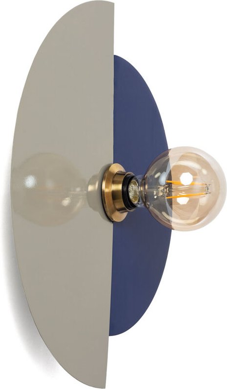 Wandleuchte aus Metall und Aluminium Dobrina Blau