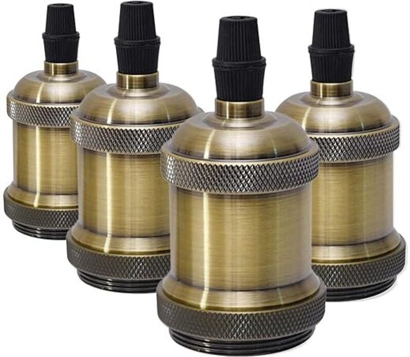 Gelten für E27 Vintage Lampe Sockel, Birne Sockel, Keramik Lampe Halter Adapter zum Dekorieren Bars, Restaurants, Schlaf...