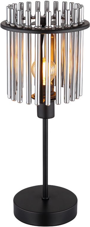 Ausgefallene Tischleuchte gorley mit Rauchglas Stäben, Höhe 37,5cm
