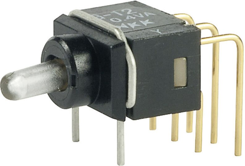 Nkk Switches - G22AP G22AP Kippschalter 28 v dc/ac 0.1 a 2 x Ein/Ein rastend 1 St.
