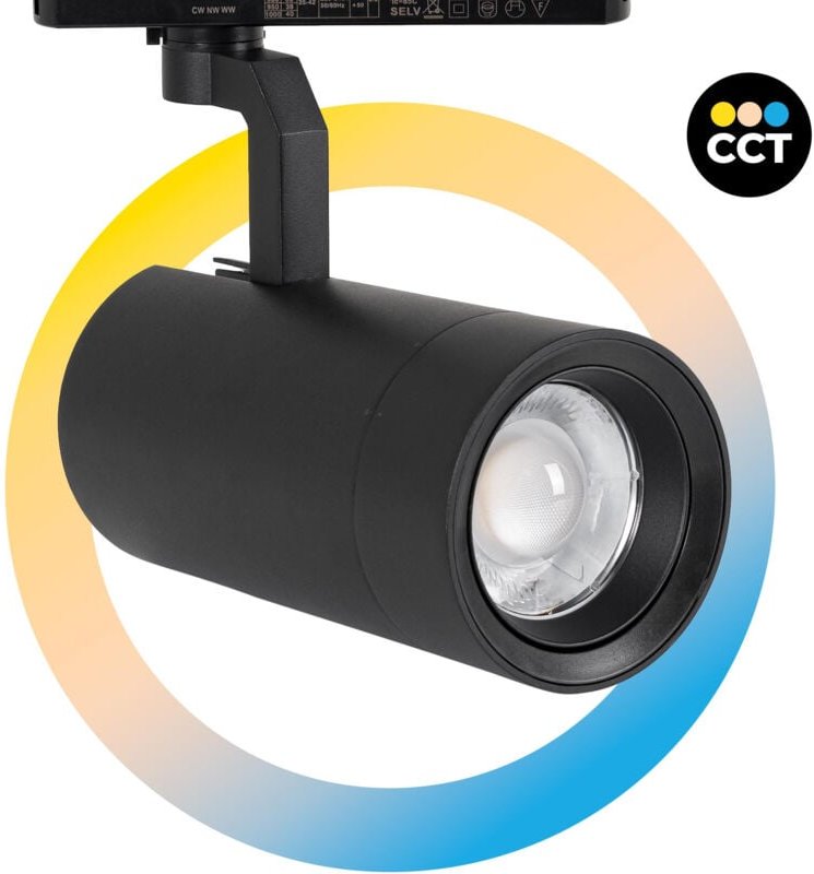 Barcelona Led - led cct 1-Phase-Schienenstrahler – 35W – zoom 20º-60º – cri 90