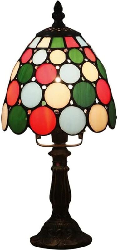 Tischleuchte im schlichten, kreativen europäischen Tiffany-Stil mit 15 cm (6 Zoll) großem Sockel aus Zinklegierung für f...