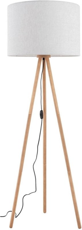 TK Tokyo Dreibein-Stehleuchte Kiefer, Off White 1xE27