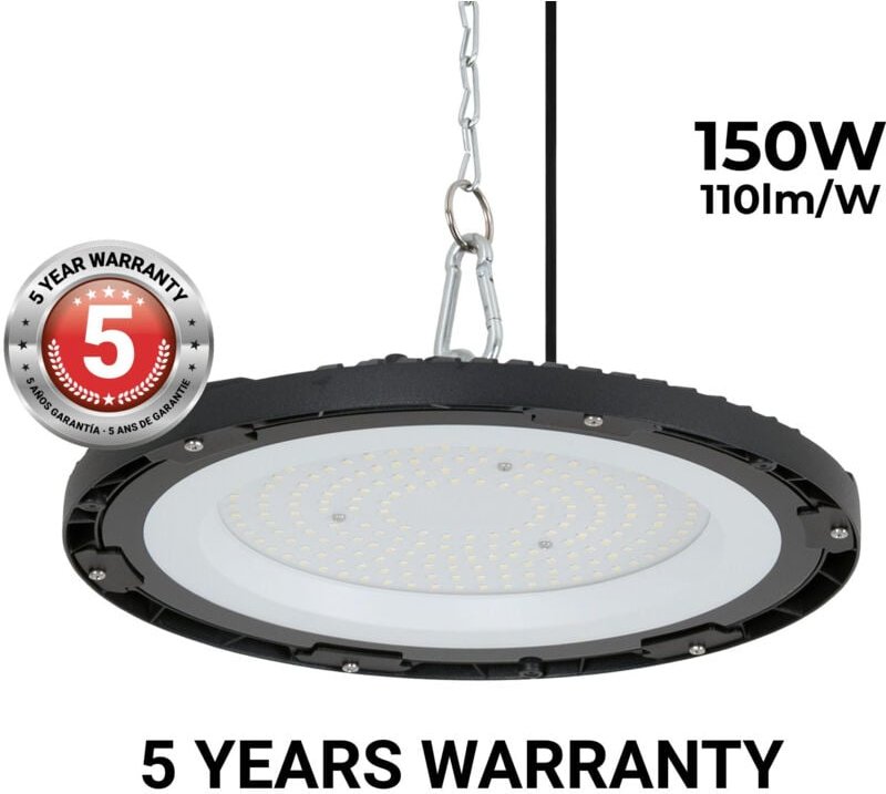 Industrielle LED-Hallenstrahler - 150W - IP65 - 110lm/W - 5