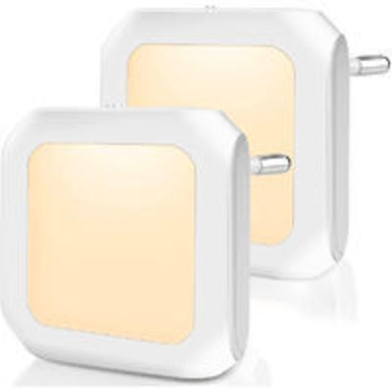 Dimmbares LED-Nachtlicht mit Dämmerungssensor, 2er-Pack