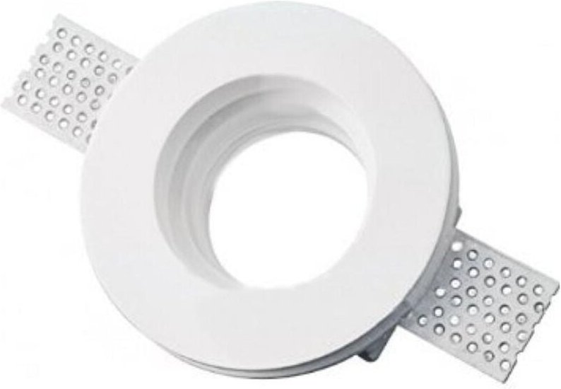 Trade Shop Traesio - Trade Shop - faretto faretto in gessoper lampade led tondo scomparsa 8.5 -