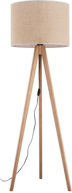 TK Grand Dreibein-Stehleuchte Kiefer, Creme 1xE27