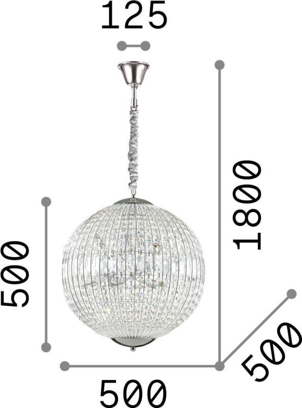 Hängeleuchte Proves, Silber 32