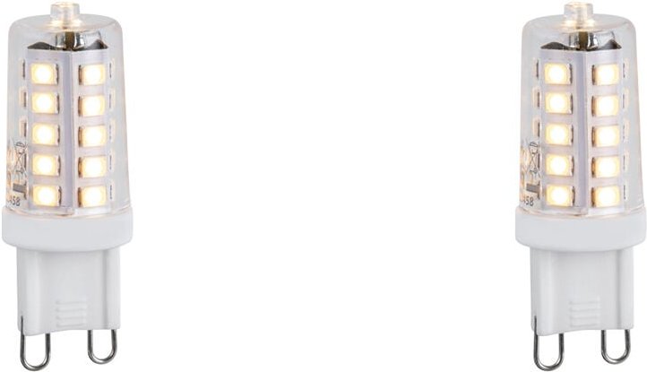 2er Set G9 dimmbare LED-Glühbirnen 1,2W 100lm 2700K