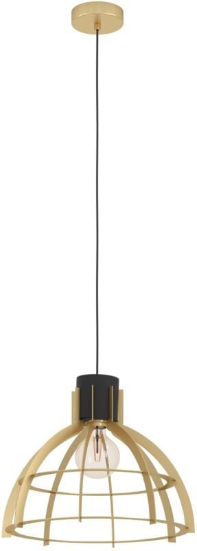 Eglo - Pendelleuchte Esstisch Stillington, Hängelampe für Wohnzimmer und Esszimmer, Esszimmerlampe aus Metall in schwarz...