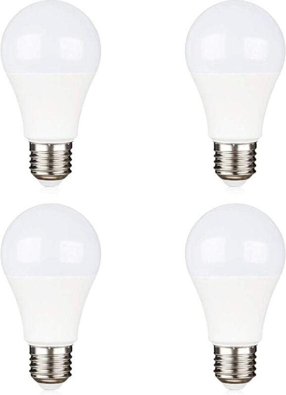 ZVD - 4er-Pack E27 9W LED-Lampen, Kaltweiß 6000K (entspricht 75W Halogen), ac dc 12V 24V