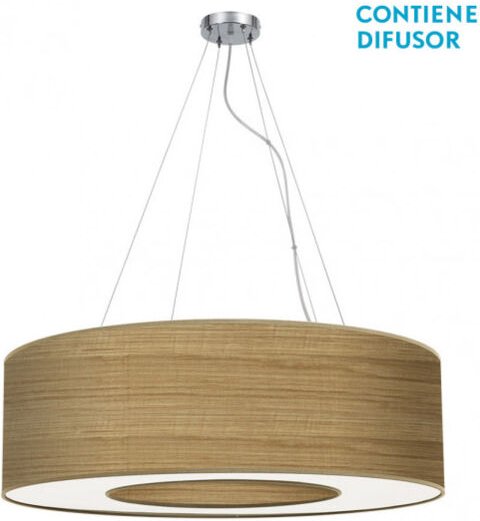 Senko - fabrilamp Große Hängeleuchte Modell Haiti 4Lights Chrom/Klarholz