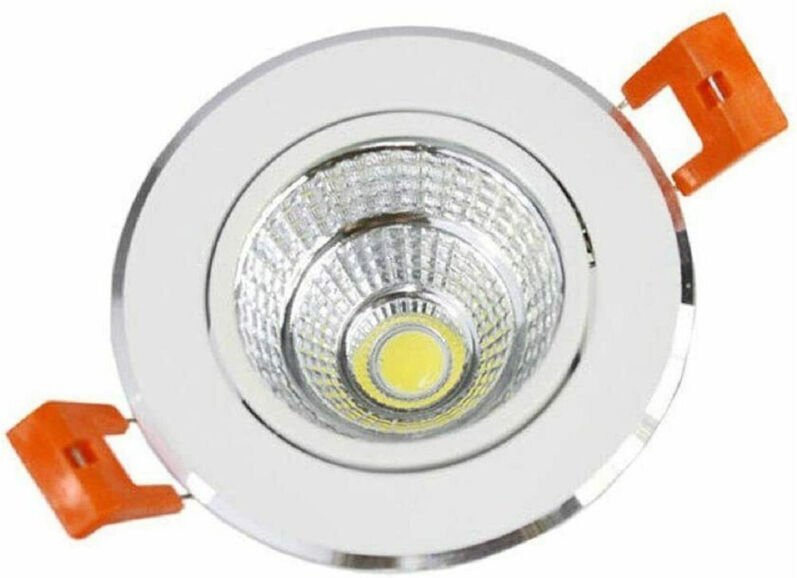 Trade Shop Traesio - Trade Shop - LED-Einbaustrahler cob 7 Watt Kaltes warmes Tageslicht P-75 -