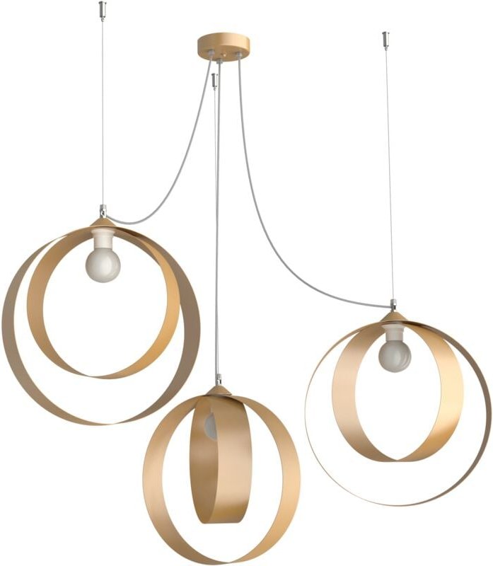 Thumbnail - Shell sospensione 3 luci monocolore opaco