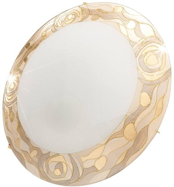 Kolarz - serena Glas dekorative Unterputz-Deckenleuchte 2 Licht 24 Karat Gold