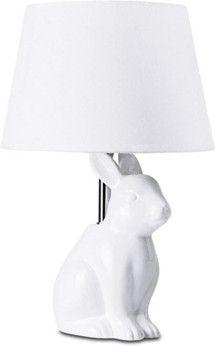 Lepus Tischlampe mit Kaninchenmotiv, Weiß - Konsimo