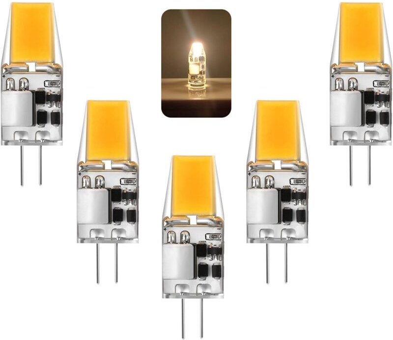 G4-LED-Lampen, 5-W-G4-LED-Lampen, G4-LED-Lampenersatz für 50-W-Halogenlampen, 500 lm, LED G4, warmweiß (3000 K), 12 V AC...