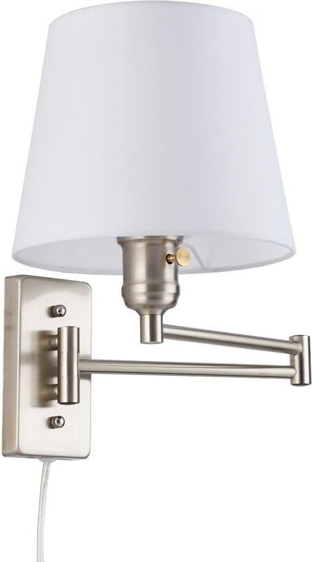 Barcelona Led - Wandleuchte "Clark"- mit Schwenkarm und Stecker - E27