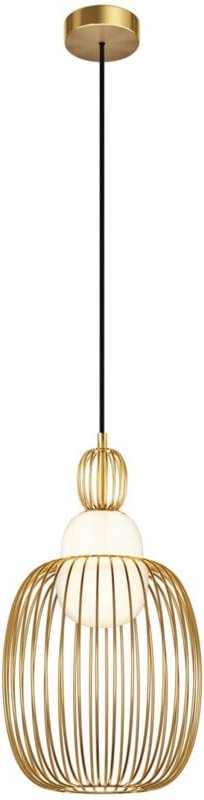 Maytoni Levitation Moderne 25 cm Drahtrahmen Pendelleuchte Messing 1xG9 Weißer Schirm
