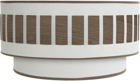 Wandleuchte Ivanna 1xe27 Weiß-dunkles Holz 17x30x15 Cm - Fabrilamp