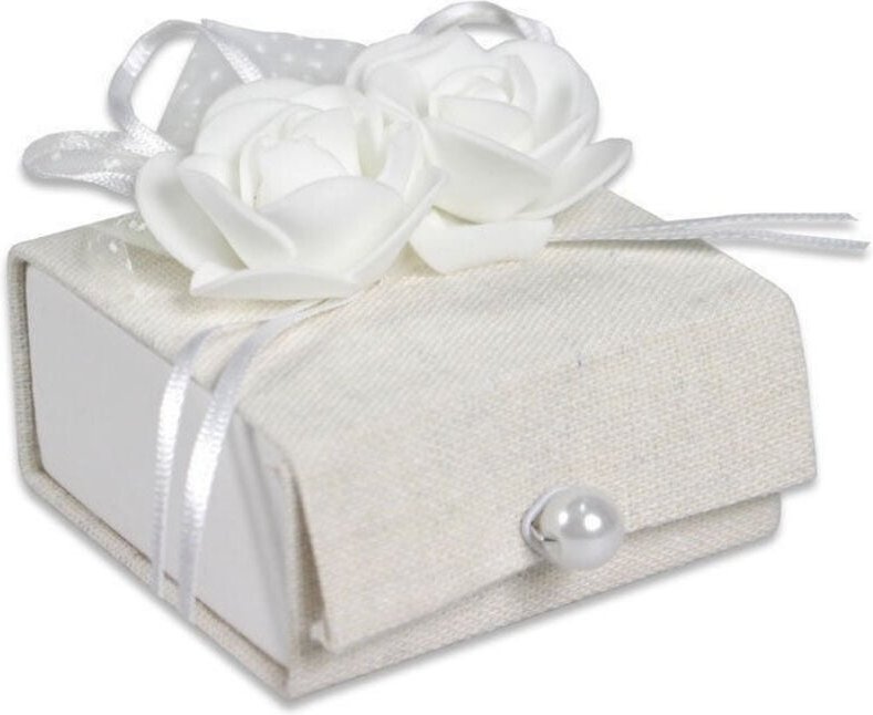 Trade Shop Traesio - Trade Shop - 12 Konfetti-Boxen, Stoffboxen, Gastgeschenke für Hochzeiten, Kommunion -