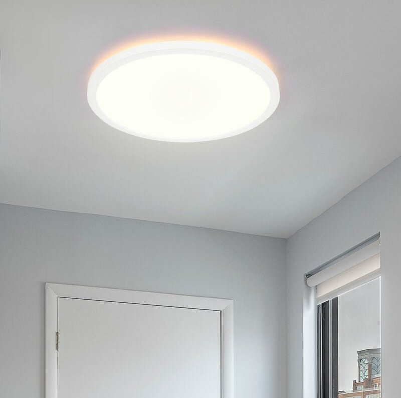 Etc-shop - Deckenlampe dimmbar Küchenleuchte led Deckenleuchte Badezimmerleuchte, Backlight, IP44, weiß , rund, 1x led 1...