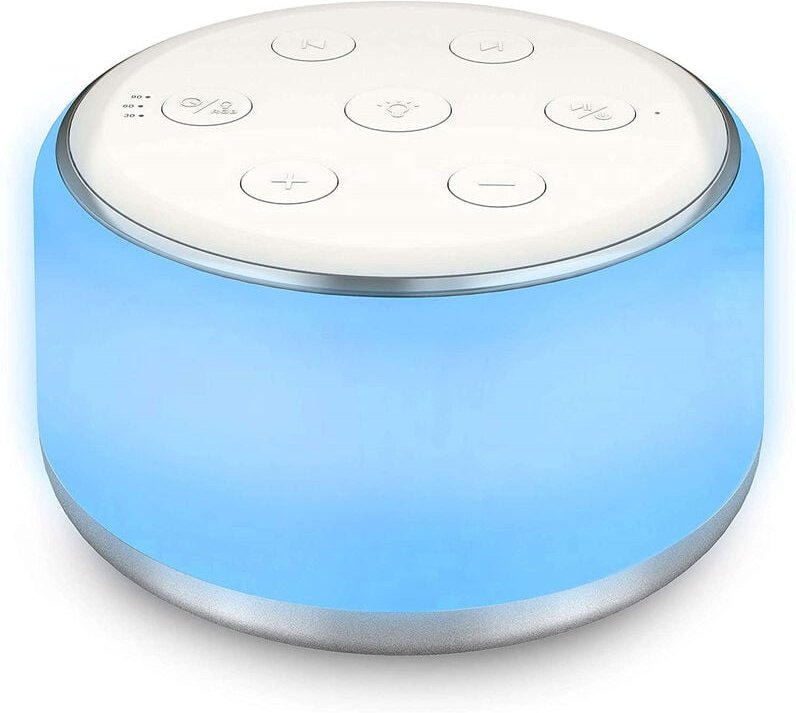 Gotrays - Weißes Rauschen für Babys, Erwachsene und Kinder, Batterien und Netzstecker, 34 beruhigende Geräusche mit Nach...