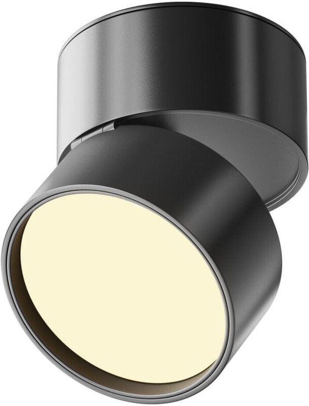 Maytoni Onda Aufbau-Downlight Schwarz 2700K 700lm