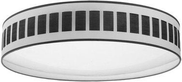 Fabrilamp - Deckenleuchte 96w Ivanna Weiß-Holz Schwarz 7488lm 3000k,4000k,6500k 14x60x60 Cm