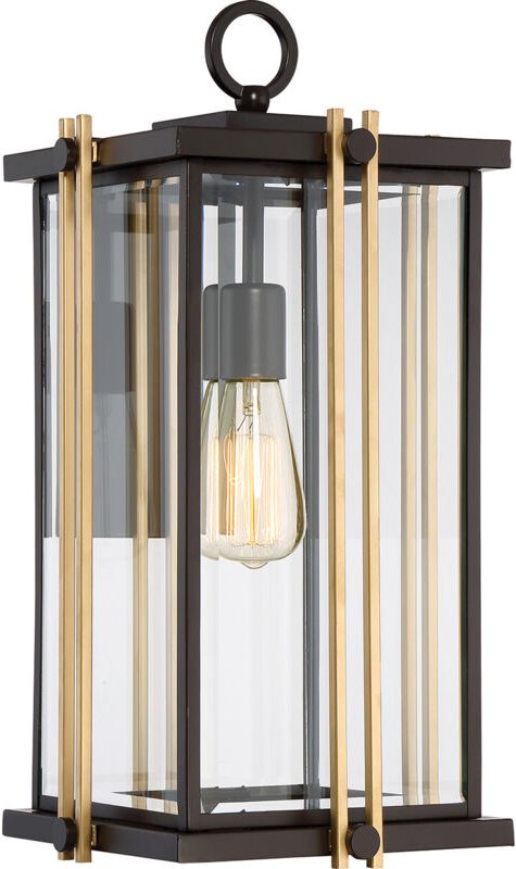 Elstead - Goldenrod - 1 leichte große Wandlaterne - Bronze-Finish, E27