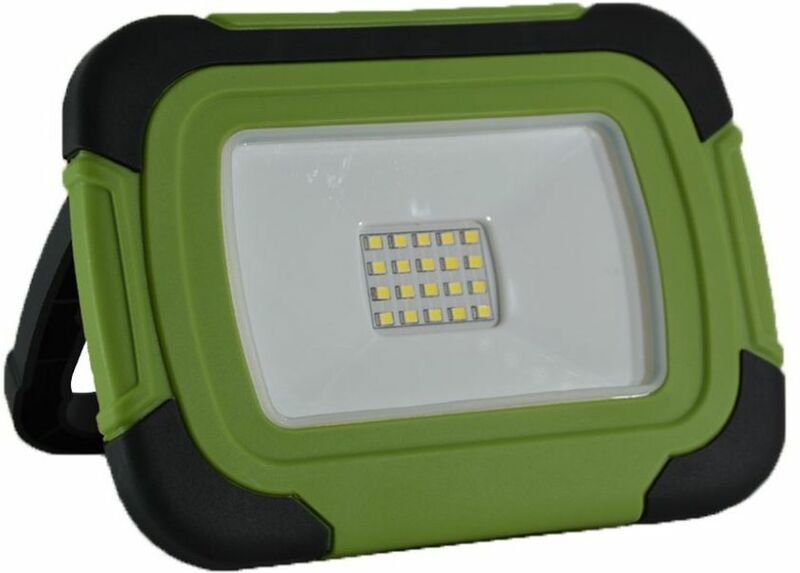 V-TAC 10W Samsung Chip LED Flutlicht Wiederaufladbar Schwarz und Grün Naturweiß IP44