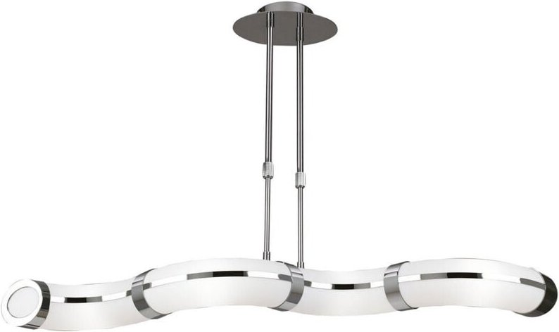 Inspired Mantra Fusion Guss GU10 Guss Teleskop-GU10, 4-flammig, L1, SGU10-Leiste, poliertes Chrom, weißes Acryl, Kompakt...