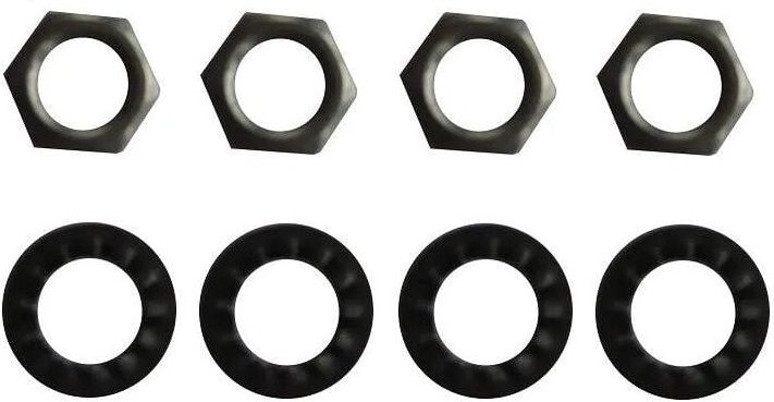 Electraline - Unterlegscheiben 18mm mit Sechskantmuttern 15mm, 10x1, 4 Stück