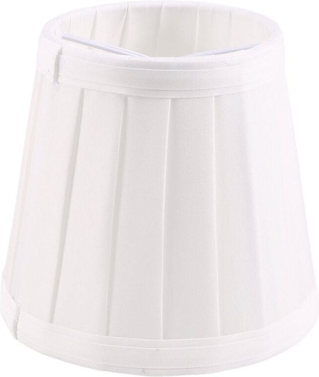 Vintage Stoff Lampenschirm Tisch Schreibtisch Bett Abdeckung Halter Kronleuchter Weiß